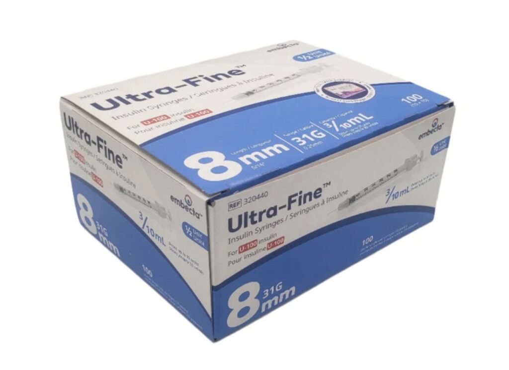 Insulin Syringes 0.3ml 8mm 30g - Box
